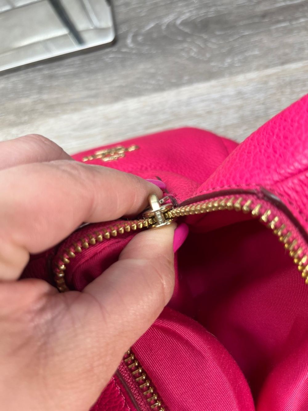 7000 Coach pink leather shoulder bag 7000COACHP - Picture 15 of 15